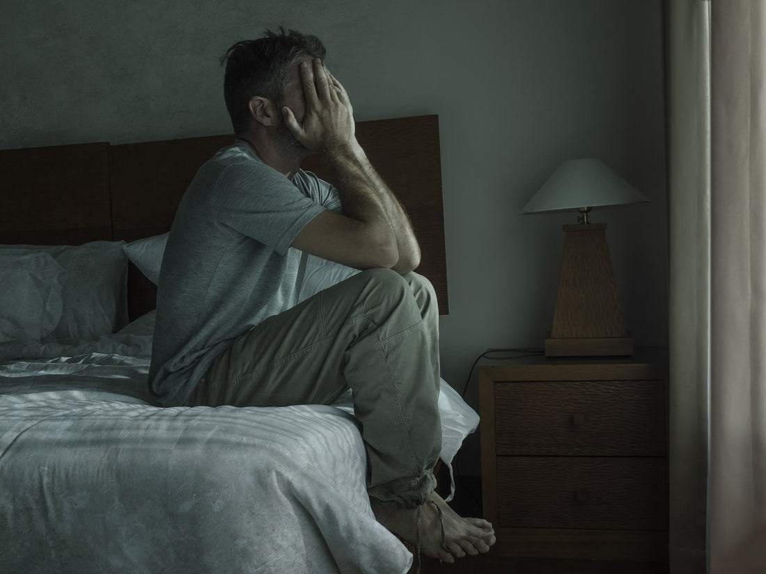 man struggling with chronic fatigue syndrome