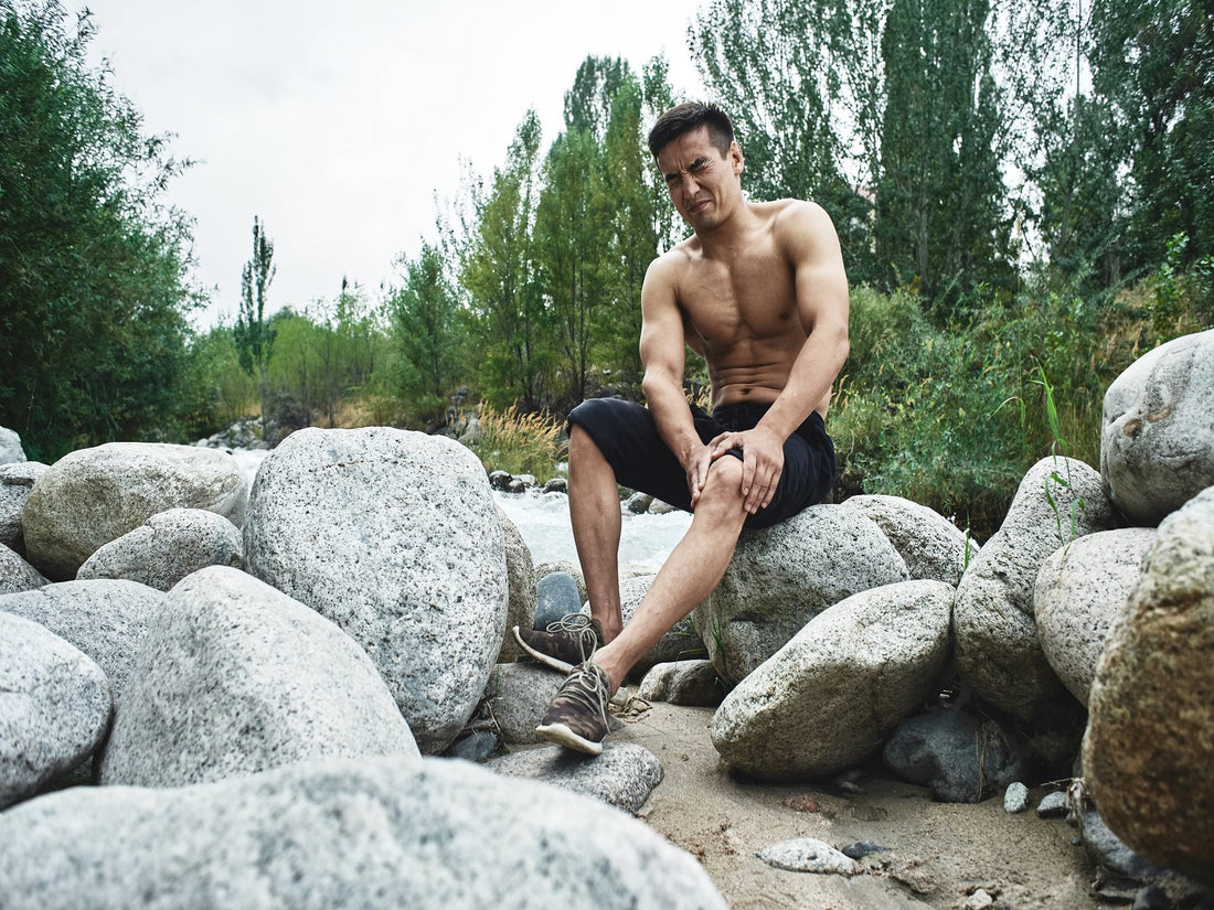 man suffering from joint pain depicting the need for cbd