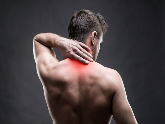 man with neck and back pain